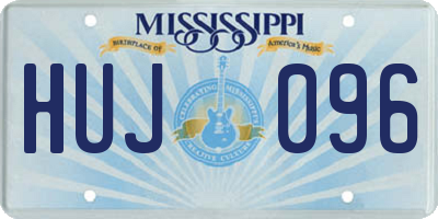 MS license plate HUJ096