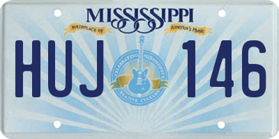 MS license plate HUJ146