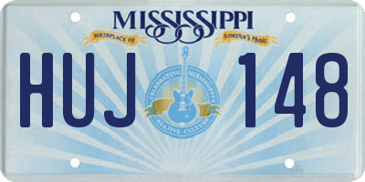 MS license plate HUJ148