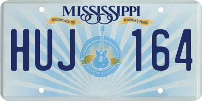 MS license plate HUJ164