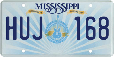 MS license plate HUJ168