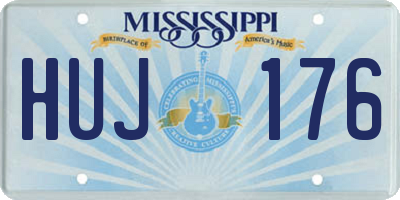 MS license plate HUJ176