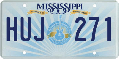MS license plate HUJ271