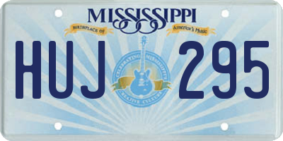 MS license plate HUJ295