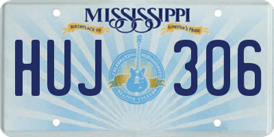 MS license plate HUJ306