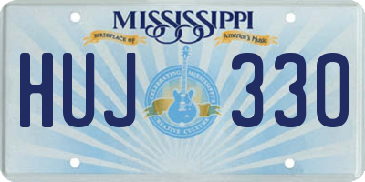 MS license plate HUJ330