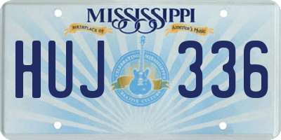 MS license plate HUJ336