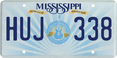 MS license plate HUJ338