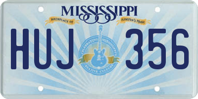 MS license plate HUJ356