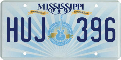 MS license plate HUJ396