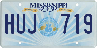 MS license plate HUJ719