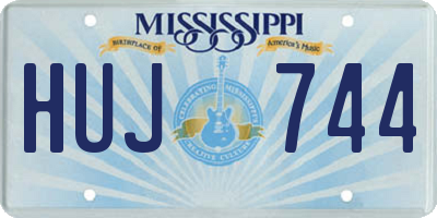 MS license plate HUJ744