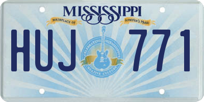 MS license plate HUJ771