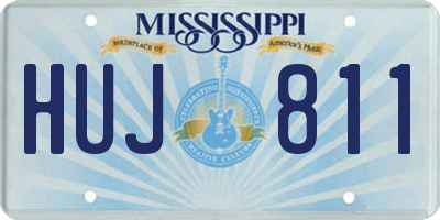 MS license plate HUJ811