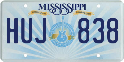 MS license plate HUJ838