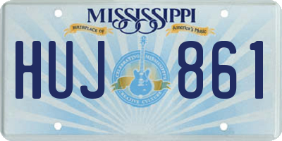 MS license plate HUJ861