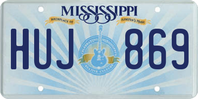 MS license plate HUJ869