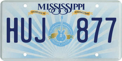 MS license plate HUJ877