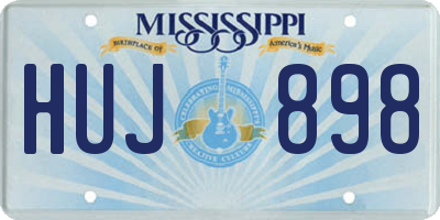 MS license plate HUJ898