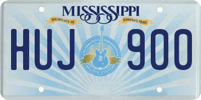 MS license plate HUJ900