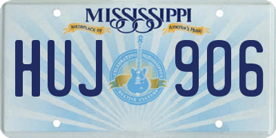 MS license plate HUJ906