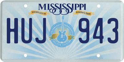 MS license plate HUJ943