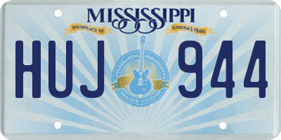 MS license plate HUJ944