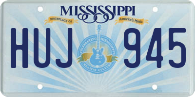 MS license plate HUJ945