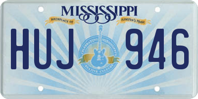 MS license plate HUJ946