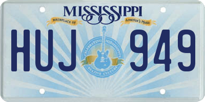 MS license plate HUJ949