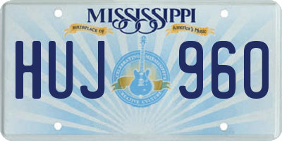 MS license plate HUJ960
