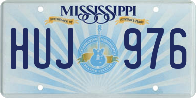 MS license plate HUJ976