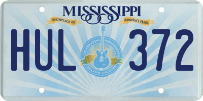 MS license plate HUL372
