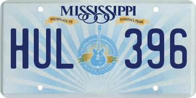 MS license plate HUL396