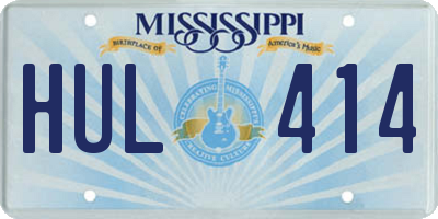 MS license plate HUL414