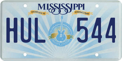 MS license plate HUL544