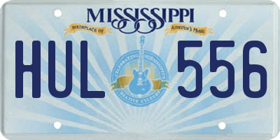 MS license plate HUL556