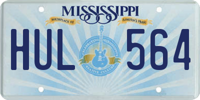 MS license plate HUL564