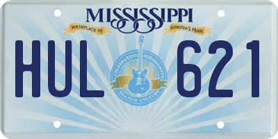 MS license plate HUL621