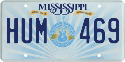 MS license plate HUM469