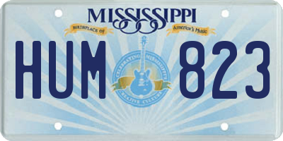 MS license plate HUM823