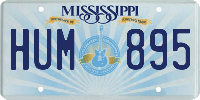 MS license plate HUM895
