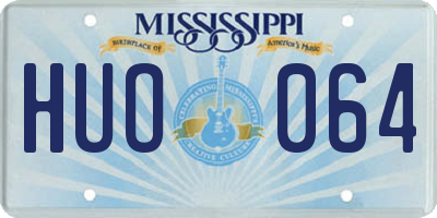 MS license plate HUO064