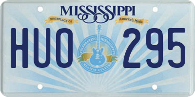 MS license plate HUO295