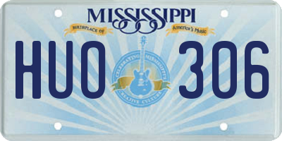 MS license plate HUO306