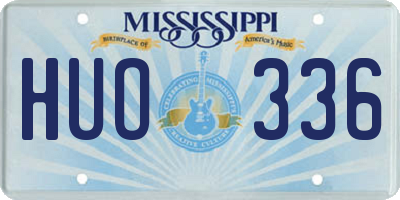 MS license plate HUO336