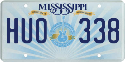 MS license plate HUO338