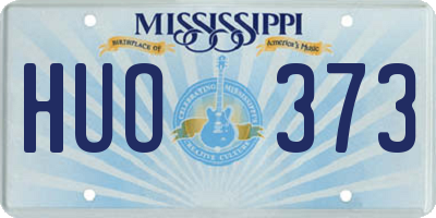 MS license plate HUO373