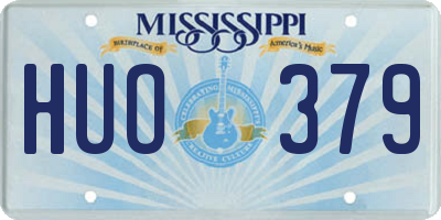MS license plate HUO379