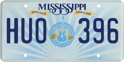 MS license plate HUO396